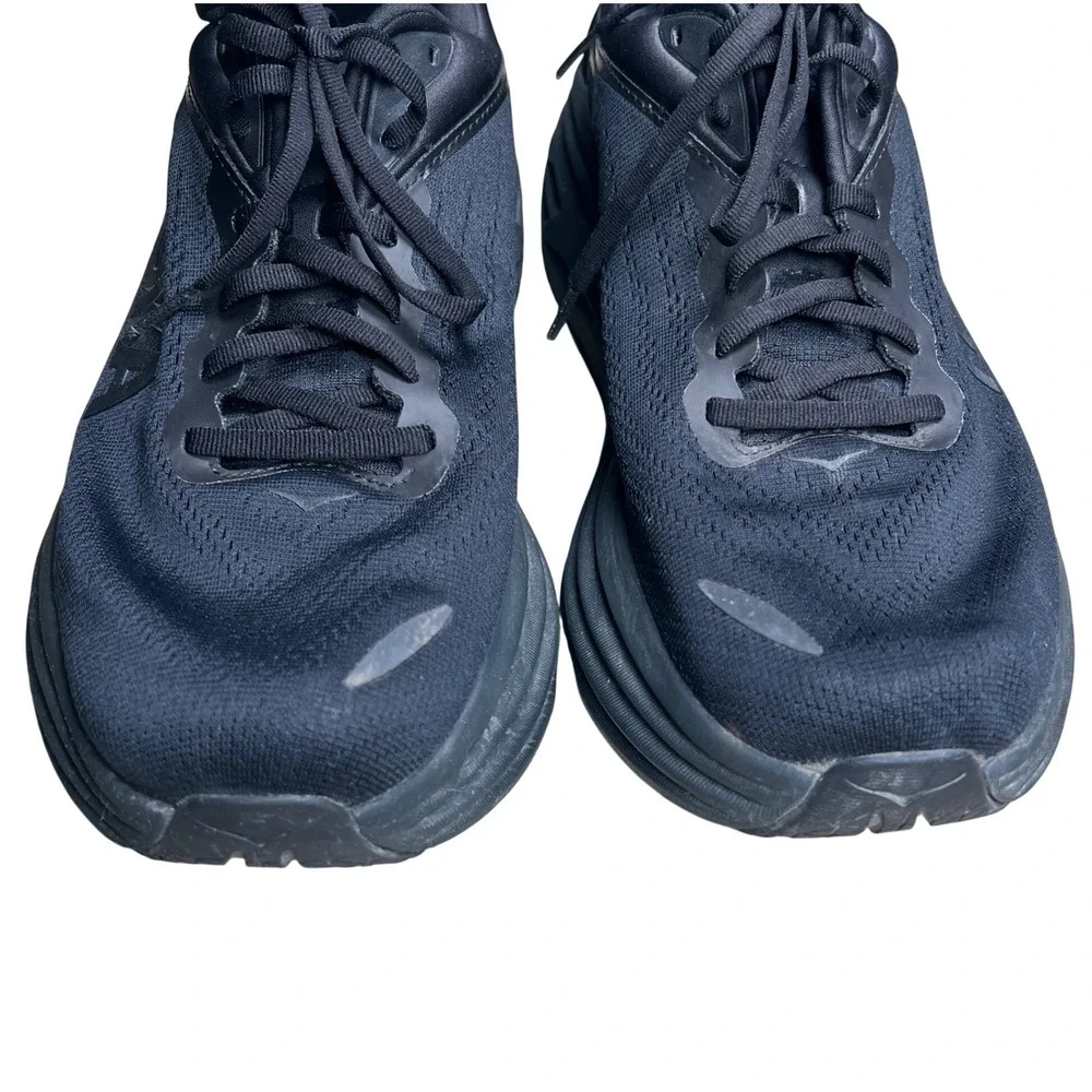Hoka Bondi 8 Sneakers Mens 13D Black Running Shoes 1123202 BBLC Max Cushion